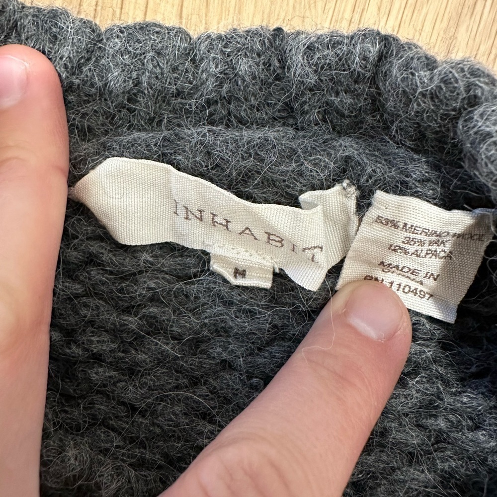 Inhabit Gray Women's Sweater - Picture 2 of 2